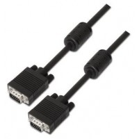 CABLE AISENS SVGA CON FERRITA HDB15/M-HDB15/M NEGRO 25M