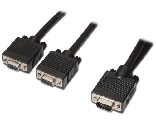CABLE AISENS BIFURCADOR SVGA HDB15/M-2XHDB15/H NEGRO 45 CM