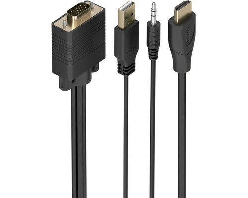 Aisens Cable Conversor SVGA y Audio a HDMI 1m-IA5 Aisens Cable Conversor SVGA y Audio a HDMI 1m