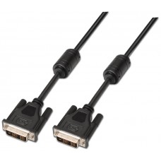 CABLE AISENS DVI SINGLE LINK 18+1 CON FERRITA M/M NEGRO 1.8M