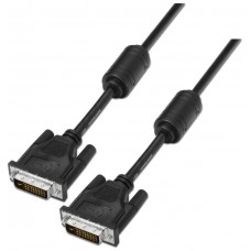 CABLE AISENS DVI DUAL LINK 24+1 CON FERRITA M/M NEGRO 1.8M