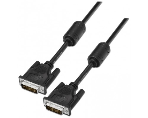 CABLE AISENS DVI DUAL LINK 24+1 CON FERRITA M/M NEGRO 1.8M