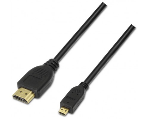 CABLE AISENS MICRO HDMI ALTA VELOCIDAD A/M-D/M NEGRO 0.8M