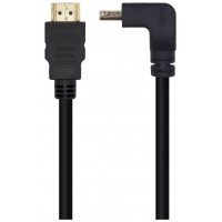 CABLE HDMI AISENS V2.0 ACODADO PREMIUM 4K60HZ A/M-A/M 1.0M