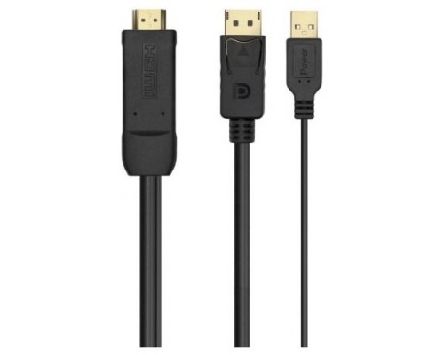 CABLE CONVERSOR AISENS ACTIVO HDMI A/M DISPLAYPORT V1.2/M 1.8M