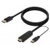 CABLE CONVERSOR AISENS ACTIVO HDMI A/M DISPLAYPORT V1.2/M 1.8M