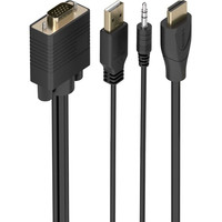 Aisens Cable Conversor HDMI a SVGA y Audio 1m-4IA Aisens Cable Conversor HDMI a SVGA y Audio 1m