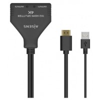 DUPLICADOR AISENS HDMI 4K30HZ 1X2 CON ALIMENTACIÃ?N USB 30CM