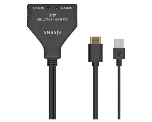 DUPLICADOR AISENS HDMI 4K30HZ 1X2 CON ALIMENTACIÃ?N USB 30CM