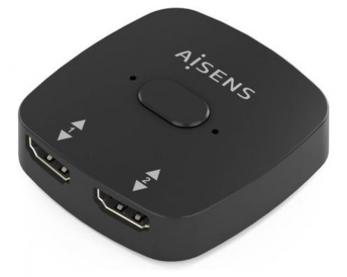 CONMUTADOR HDMI AISENS SWITCH 4K60HZ 2X1 NEGRO