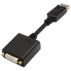 CONVERSOR AISENS DISPLAYPORT A DVI SINGLE LINK DP/M-DVI/H 15CM