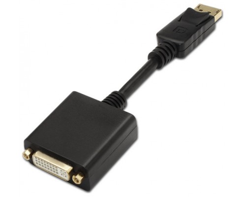 CONVERSOR AISENS DISPLAYPORT A DVI SINGLE LINK DP/M-DVI/H 15CM