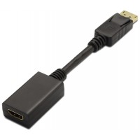 Aisens Conversor DISPLAYPORT/M-HDMI A/H negro 15cm