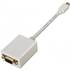 CONVERSOR AISENS MINI DISPLAYPORT A SVGA MDP/M-SVGA/H BLANCO 15CM