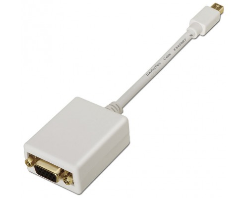 CONVERSOR AISENS MINI DISPLAYPORT A SVGA MDP/M-SVGA/H BLANCO 15CM