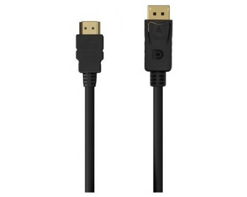 CABLE CONVERSOR AISENS DISPLAYPORT A HDMI DP/M-HDMI/M NEGRO 0.5M