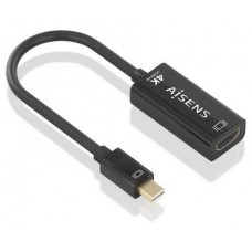 CONVERSOR AISENS MINI DP/M A HDMI/H 4K@60HZ NEGRO, 15CM