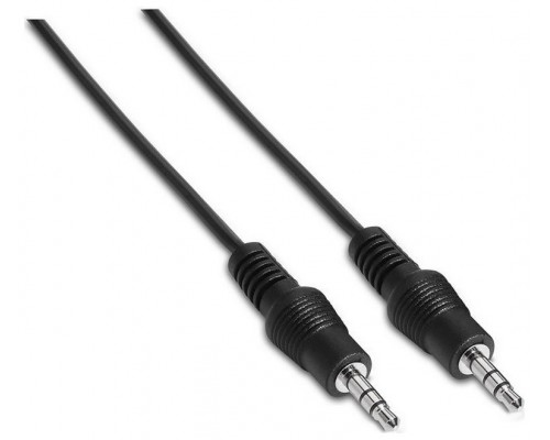 CABLE AISENS AUDIO ESTEREO JACK 3.5/M-JACK 3.5/M NEGRO 0.3M