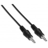 CABLE AUDIO AISENS ESTEREO JACK 3.5 M-JACK 3.5 M NEGRO 1.5M