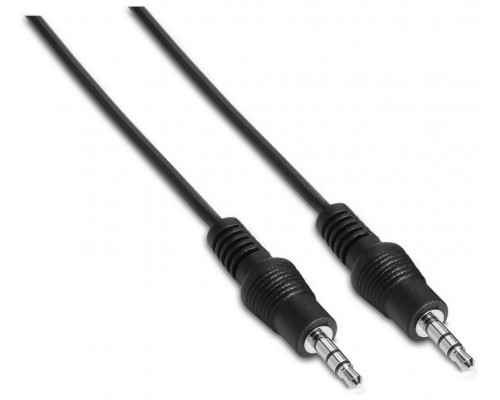 CABLE AUDIO AISENS ESTEREO JACK 3.5 M-JACK 3.5 M NEGRO 1.5M