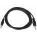 CABLE AUDIO AISENS ESTEREO JACK 3.5 M-JACK 3.5 M NEGRO 1.5M