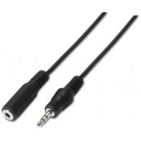 CABLE AISENS AUDIO ESTÃ?REO JACK 3.5 M-JACK 3.5 H NEGRO 1.5M