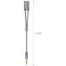 CABLE ADAPTADOR AISENS AUDIO JACK 3.5 4P/M-2XJACK 3.5 3P/H 25CM