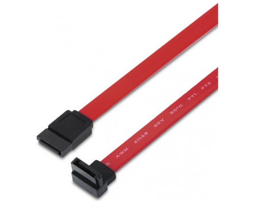 CABLE AISENS SATA III DATOS 6G DATOS ACODADO ROJO 0.5M