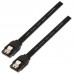 CABLE AISENS SATA III DATOS 6G CON ANCLAJES NEGRO 0.5M