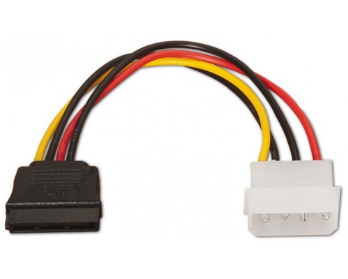 CABLE AISENS SATA ALIMENTACIÃ?N MOLEX 4PIN M-SATA/H 16CM