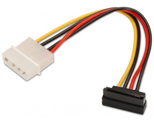 CABLE AISENS SATA ALIMENTACIÃ?N ACODADO MOLEX 4PIN M-SATA/H 16CM