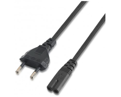 CABLE ALIMENTACION AISENS FORMA 8 CEE7 16 M-C7 H NEGRO 1.5M