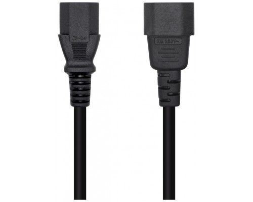 CABLE AISENS ALIMENTACIÃ?N CPU C13/H-C14/M NEGRO 3.0M