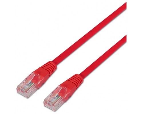 CABLE RED AISENS LATIGUILLO RJ45 CAT.5E UTP AWG24 ROJO 0.5M