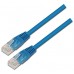 CABLE RED AISENS LATIGUILLO RJ45 CAT.5E UTP AWG24 AZUL 0.5M