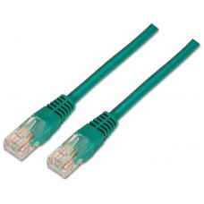 CABLE RED AISENS LATIGUILLO RJ45 CAT.5E UTP AWG24 VERDE 0.5M