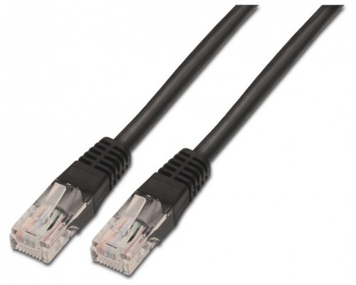 CABLE RED AISENS LATIGUILLO RJ45 CAT.5E UTP AWG24 NEGRO 0.5M