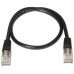 CABLE RED AISENS LATIGUILLO RJ45 CAT.5E UTP AWG24 NEGRO 0.5M