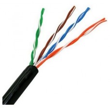 BOBINA CABLE RED AISENS EXTERIOR IMPERMEABLE RJ45 CAT.5E UTP 100M RIGIDO