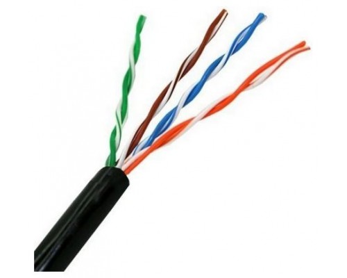 BOBINA CABLE RED AISENS EXTERIOR IMPERMEABLE RJ45 CAT.5E UTP 100M RIGIDO