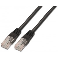 CABLE AISENS DE RED LATIGUILLO RJ45 CAT.6 UTP AWG24 NEGRO 1.0M