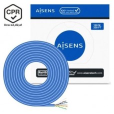 BOBINA CABLE RED AISENS RJ45 LSZH CPR Dca CAT.6 UTP 100M AZUL