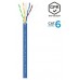 BOBINA CABLE RED AISENS RJ45 LSZH CPR Dca CAT.6 UTP 100M AZUL