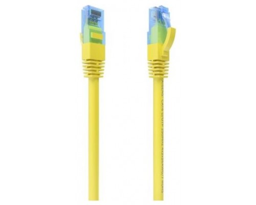 CABLE RED AISENS LATIGUILLO RJ45 CAT.6 UTP AWG26 CCA AMARILLO 25CM