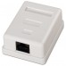 ROSETA DE SUPERFICIE AISENS RJ45 CAT.6 UTP 1 TOMA BLANCO