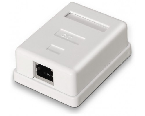 ROSETA DE SUPERFICIE AISENS RJ45 CAT.6 FTP 1 TOMA BLANCO