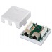 ROSETA DE SUPERFICIE AISENS RJ45 CAT.6 FTP 2 TOMAS BLANCO