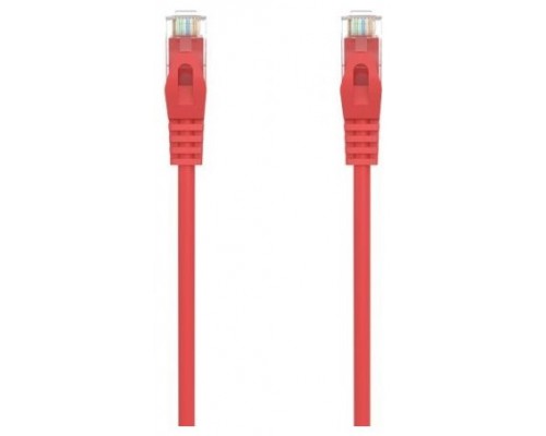 CABLE RED AISENS LATIGUILLO RJ45 LSZH CAT.6A UTP AWG24 25CM ROJO