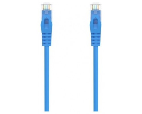 CABLE RED AISENS LATIGUILLO RJ45 LSZH CAT.6A UTP AWG24 25CM AZUL