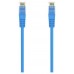 CABLE RED AISENS LATIGUILLO RJ45 LSZH CAT.6A UTP AWG24 25CM AZUL